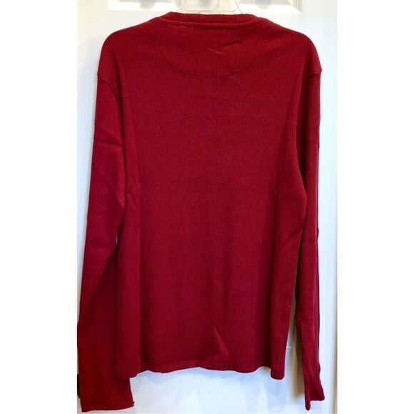 BUFFALO David Bitton - 🎉HP🎉NWT - M Sz M “Kipat” Long Sleeve Henley Top/Dark Red - Picture 6 of 16